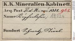 Etiketten zu Azurit (NHMW-MIN-At224)